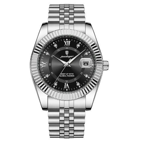 Men Wristwatch Waterproof Luminous Date Military Man Watch Stainless Steel